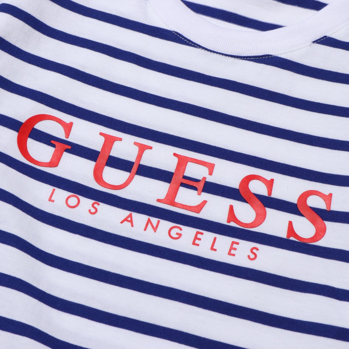 GUESS MEN'S L/SLV TEE SHIRT  ネイビーの画像