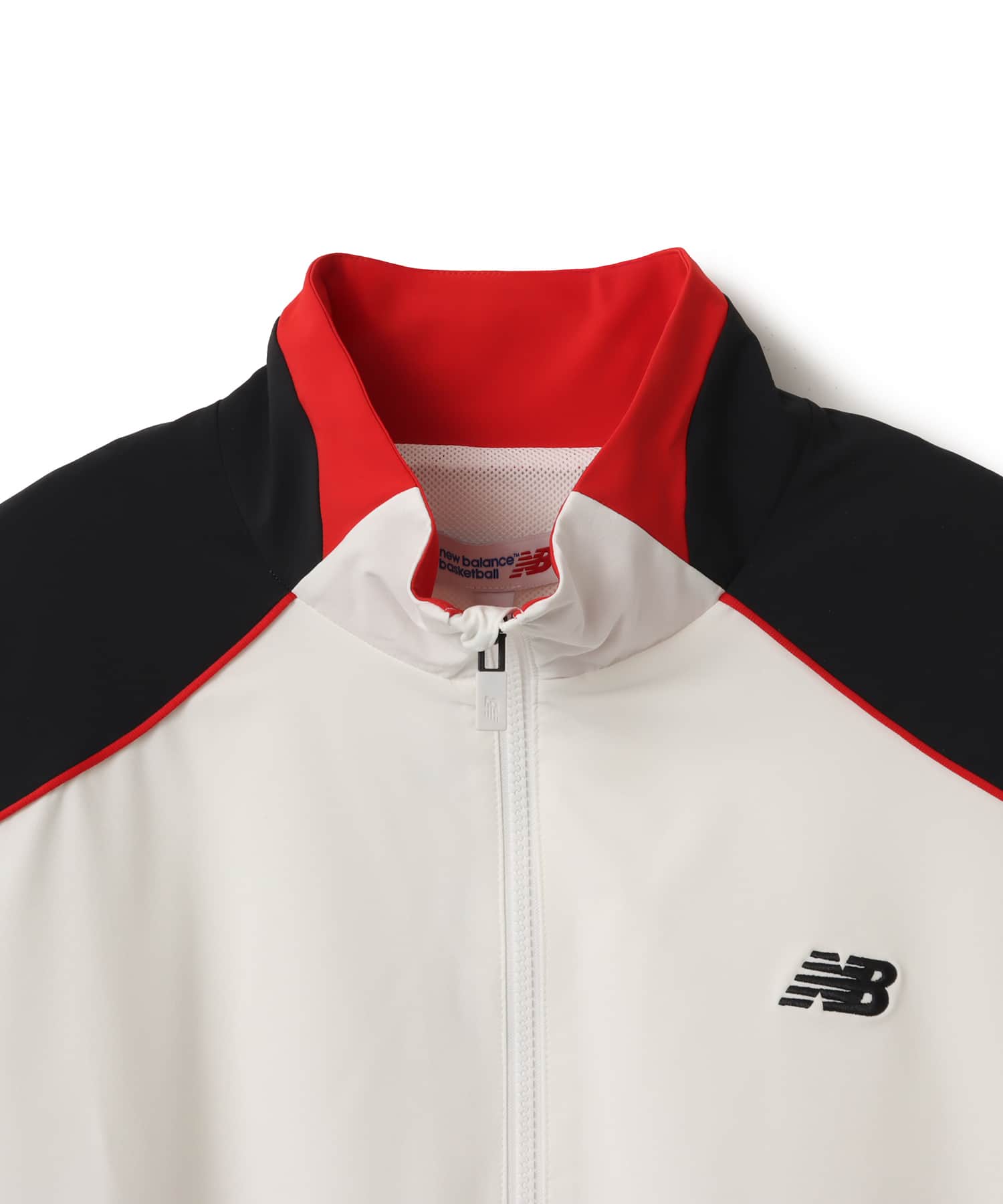 New Balance Basketball Color-Block Woven Jacket シーソルトの画像