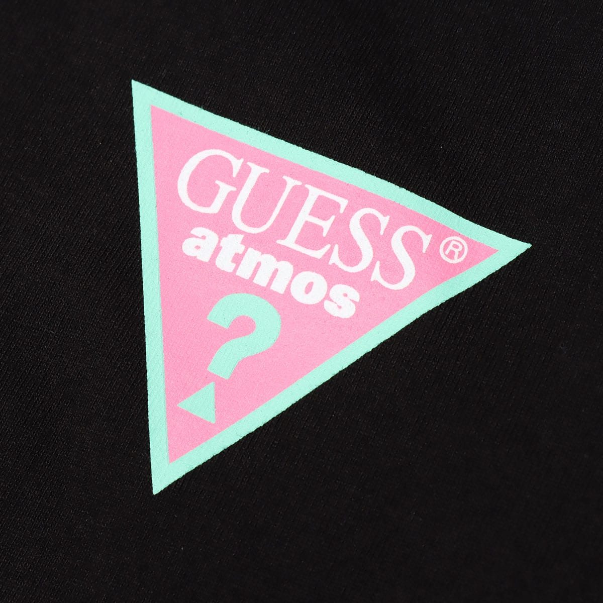 GUESS × atmos × BADMOOD OVERSIZED L/SLV TEE SHIRT BLACK 21SS-S