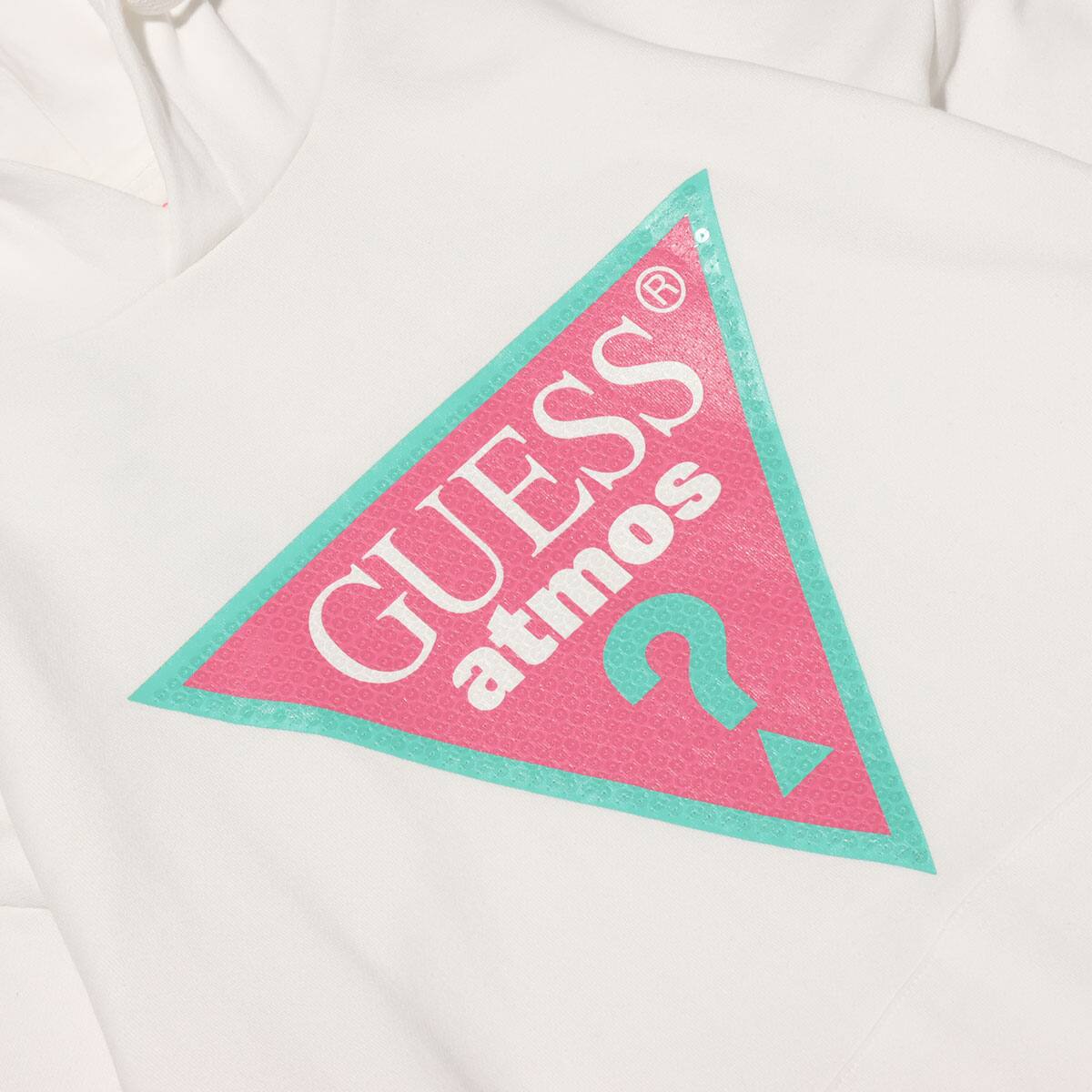 GUESS × atmos × BADMOOD OVERSIZED HOODIES IVORY 21SS-S