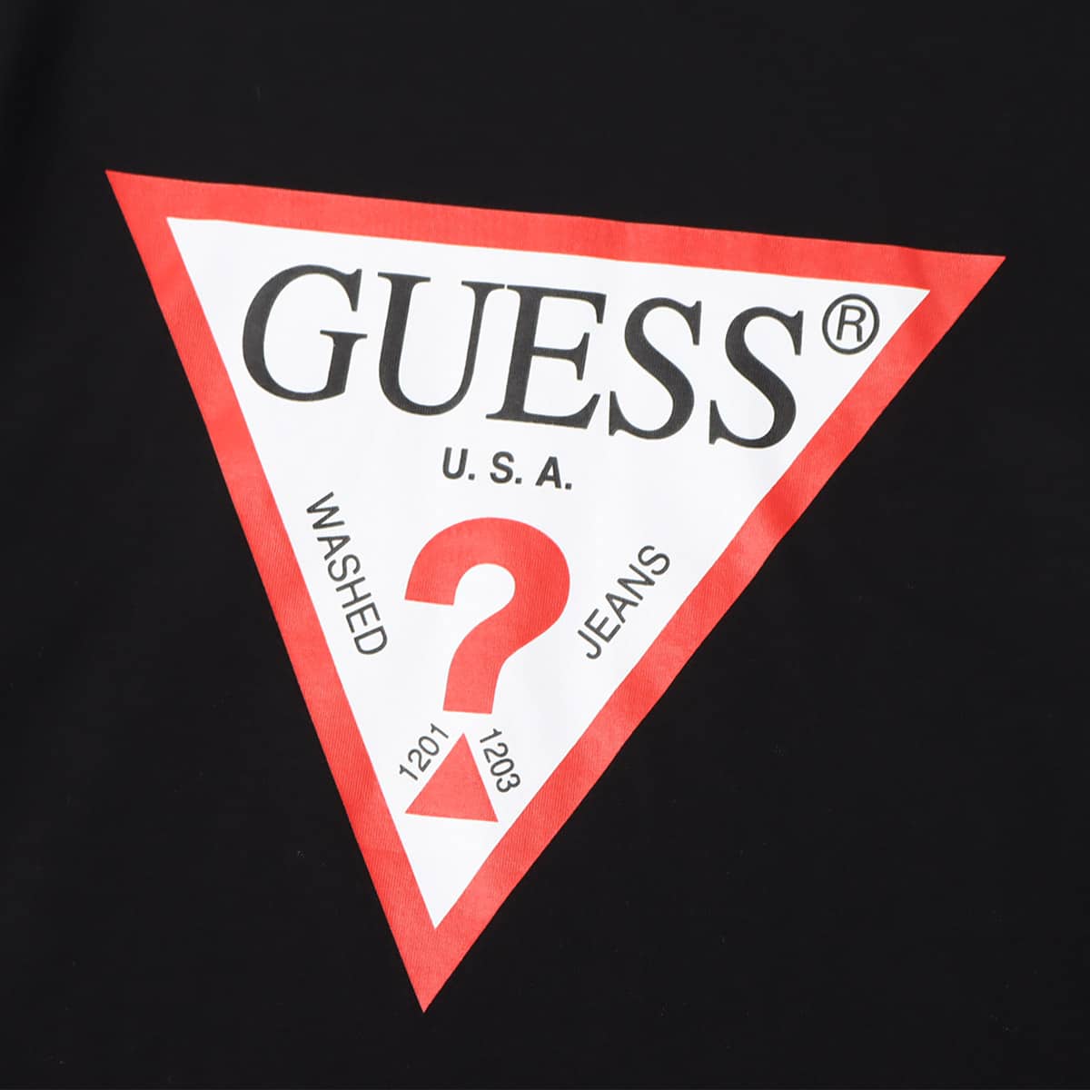 GUESS MEN'S L/SLV TEE SHIRT BLACK 21FW-Iの画像