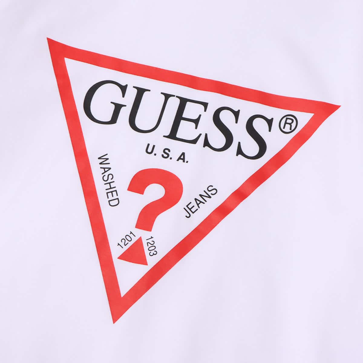 GUESS MEN'S L/SLV TEE SHIRT WHITE 21FW-Iの画像