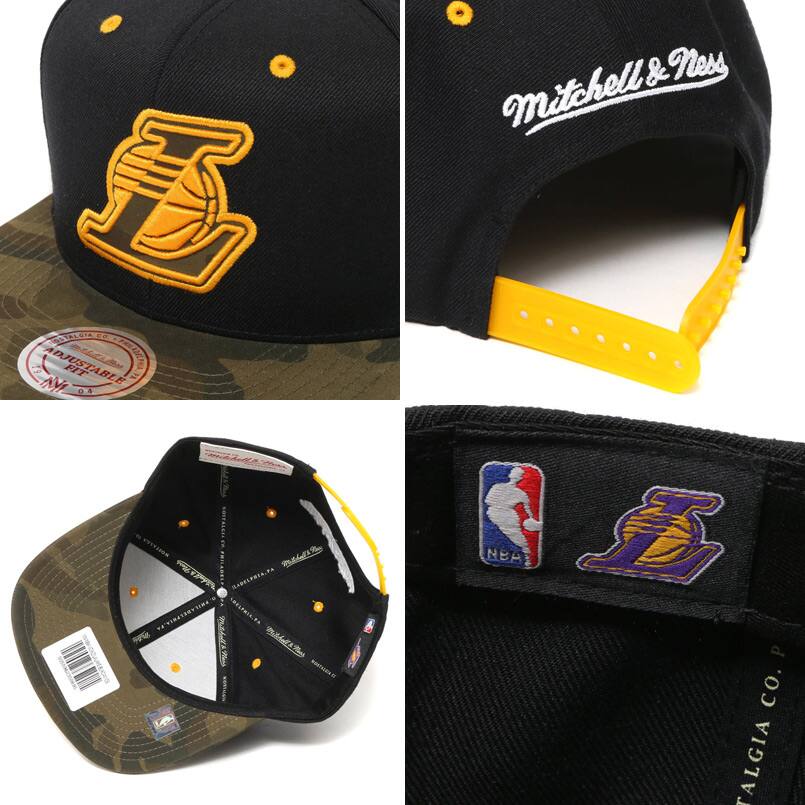 Mitchell&Ness CAMO INFILL SNAPBACK  LOS ANGELES LAKERSの画像