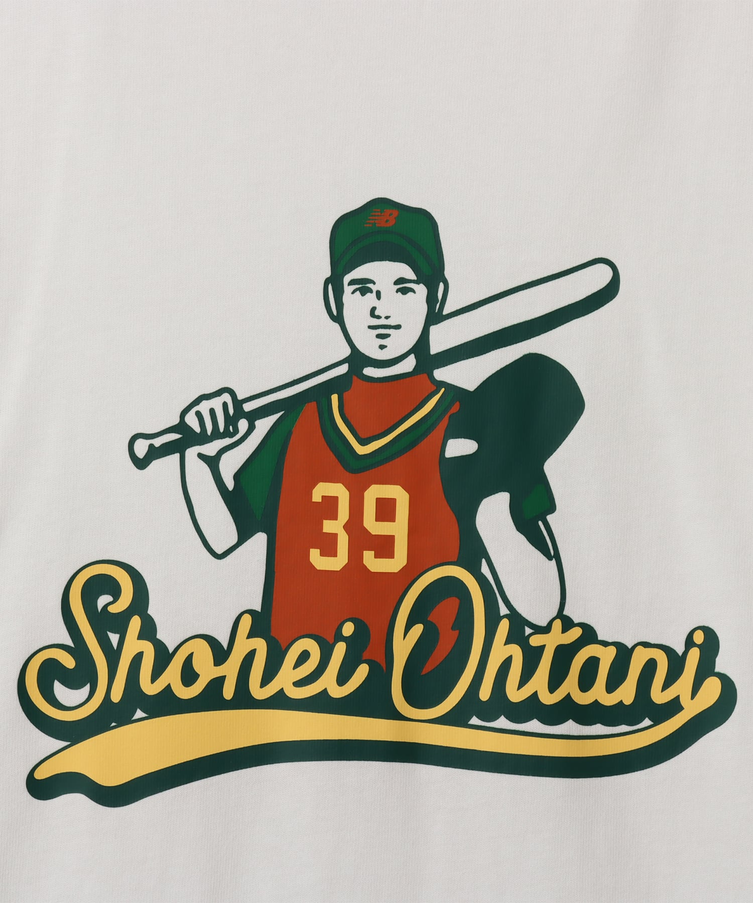 New Balance 大谷翔平 MEMORIES SHORT SLEEVE T SHIRT "39" BOY ホワイトの画像