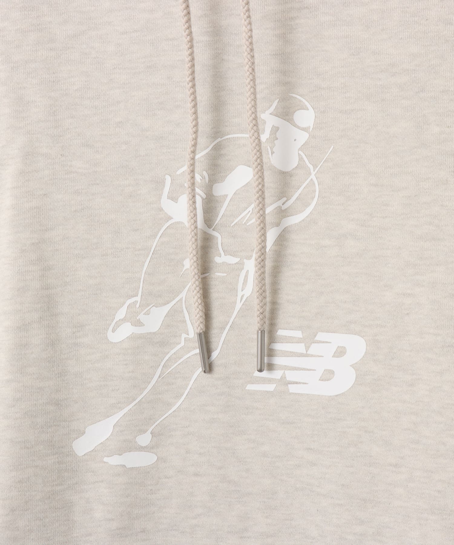 New Balance Shohei Always On Logo Hoodie オートミールヘザーの画像
