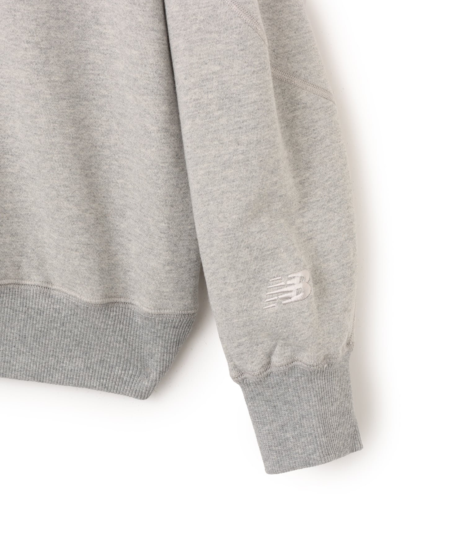 New Balance NB Grey Oversized Crew Neck アスレチックグレーヘザーの画像
