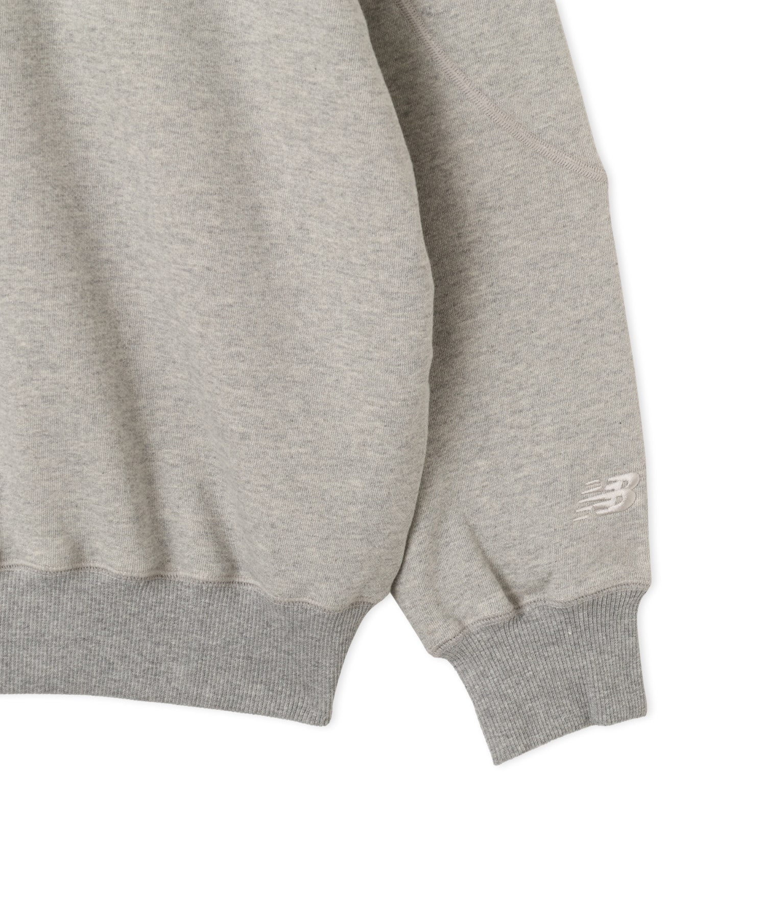 New Balance NB GREY SWEAT CREW アスレチックグレーヘザーの画像