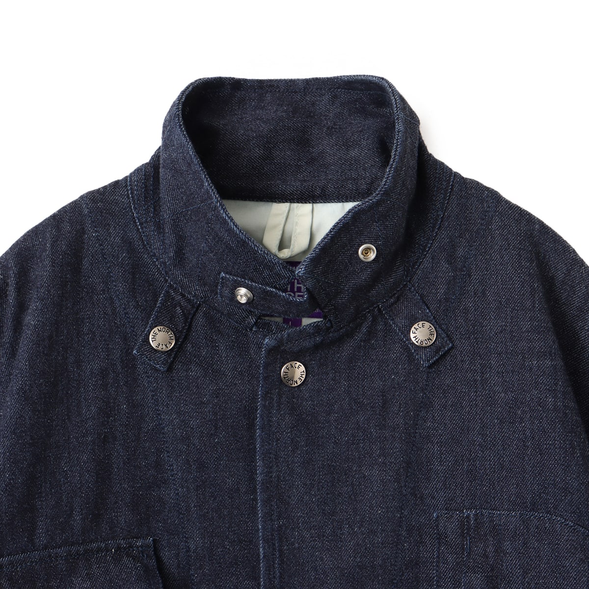 THE NORTH FACE PURPLE LABEL Denim Stroll Field Jacket Indigo THE NORTH FACE PURPLE LABEL Denim Stroll Field Jacket Indigo