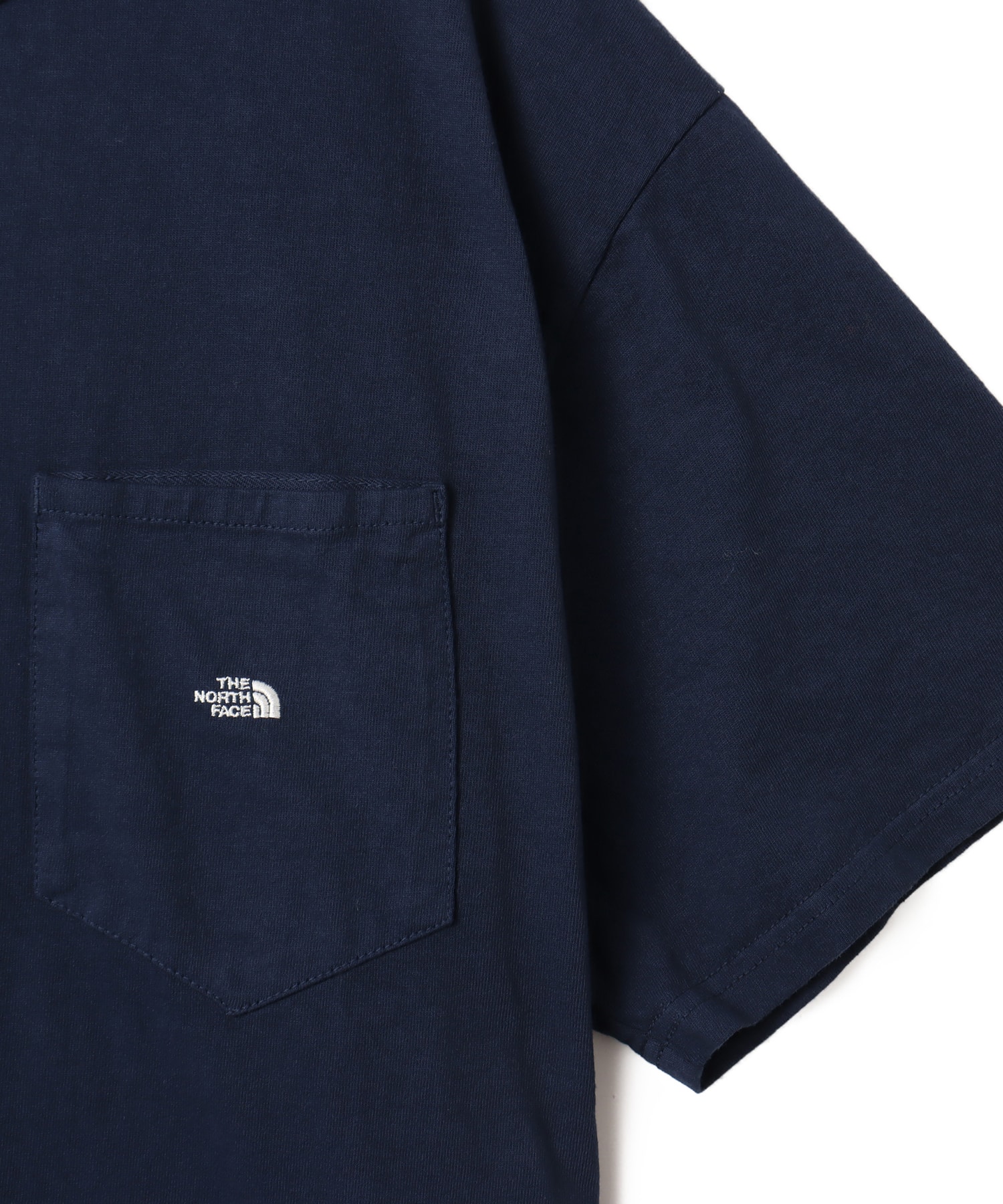 THE NORTH FACE PURPLE LABEL 7oz Pocket Tee Navy X Off Whiteの画像