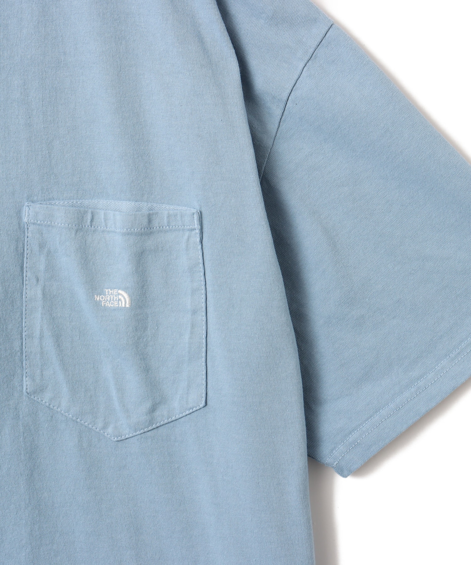 THE NORTH FACE PURPLE LABEL 7oz Pocket Tee Sax X Off Whiteの画像