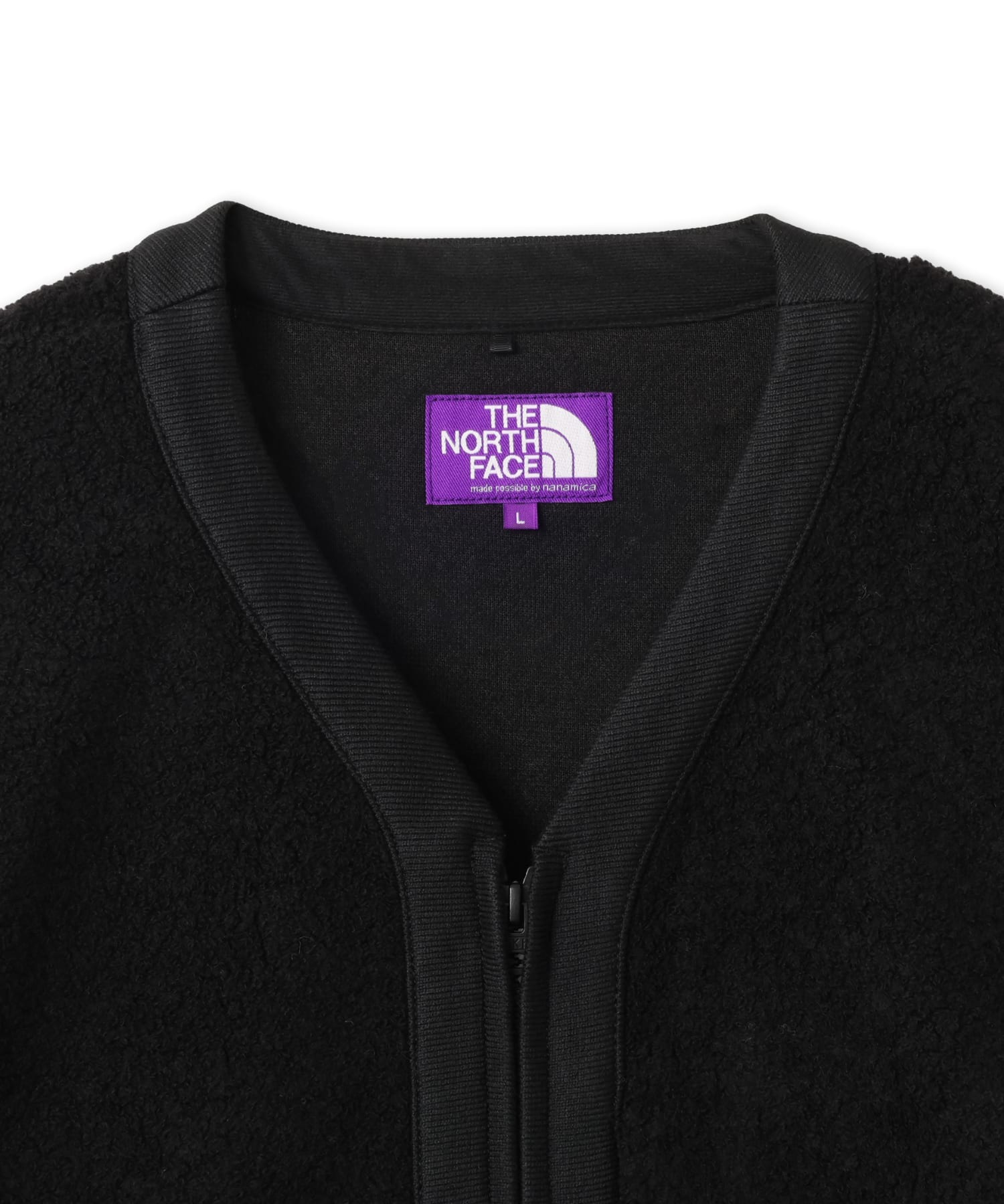 THE NORTH FACE PURPLE LABEL PLAS FLEECE FIELD CARDIGAN BLACKの画像