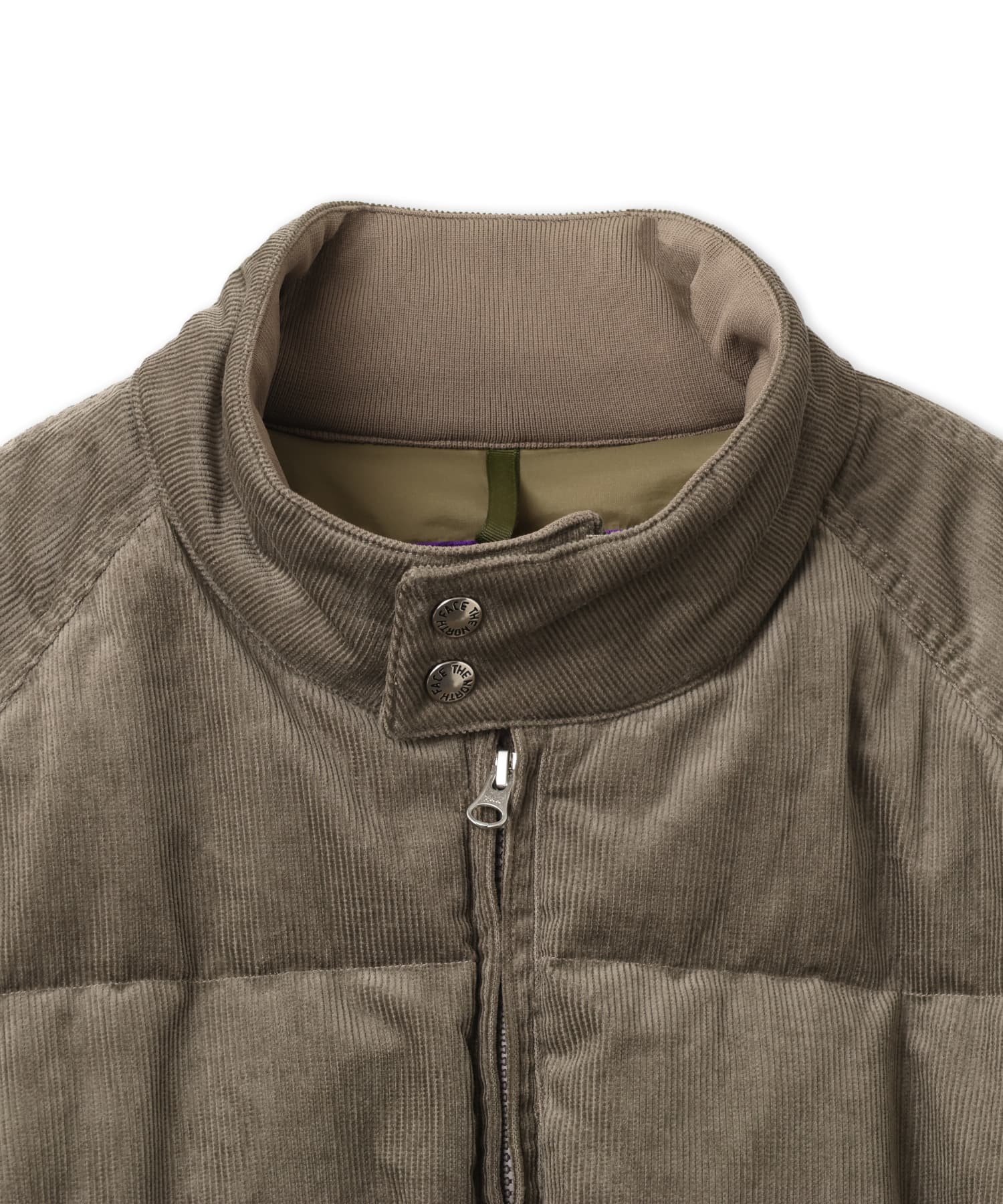 THE NORTH FACE PURPLE LABEL CORDUROY FIELD DOWN JACKET OLIVEの画像