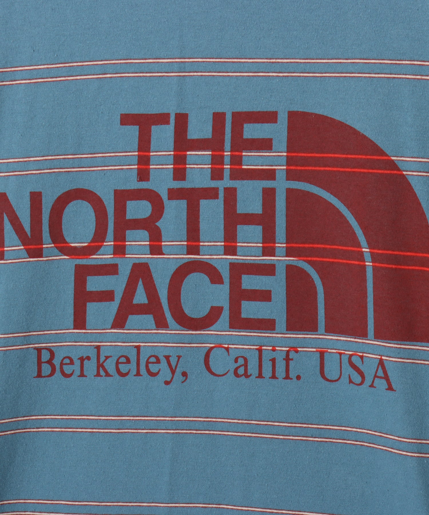 THE NORTH FACE PURPLE LABEL Field Long Sleeve Striped Tee Blueの画像