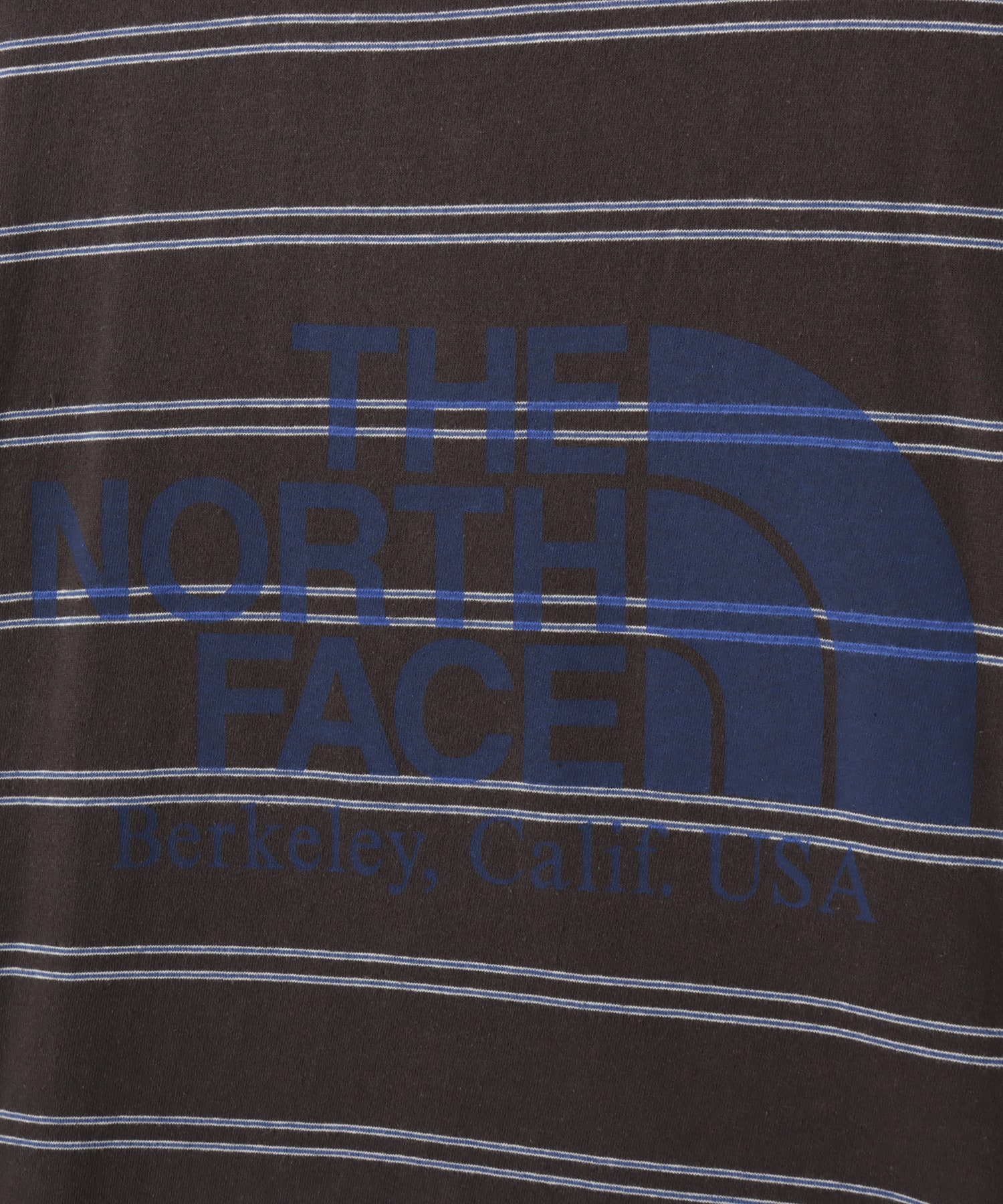 THE NORTH FACE PURPLE LABEL Field Long Sleeve Striped Tee Charcoalの画像