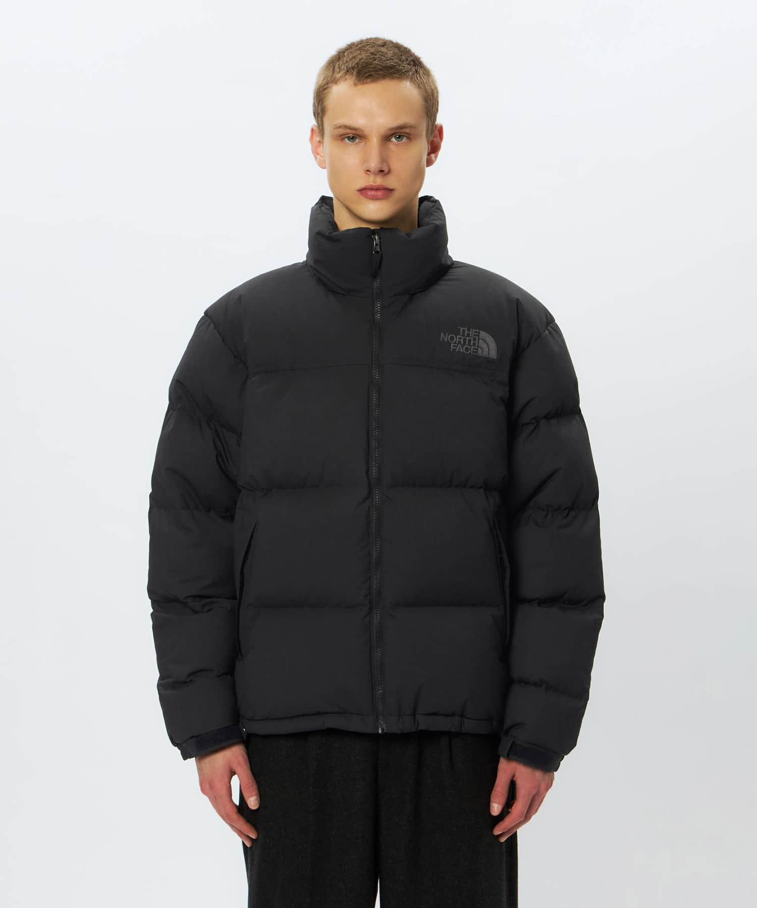 THE NORTH FACE Wooly Nuptse Jacket ミックスチャコールの画像