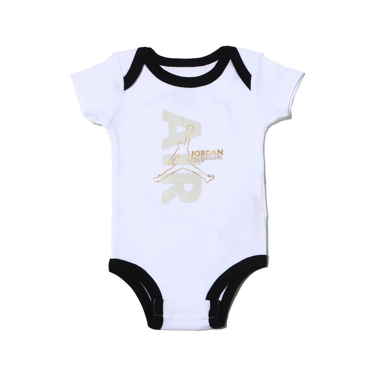 JORDAN 4-PIECE SET HAT/BODYSUIT/BOOTIE/BLANKET BLACK 22HO-Iの画像