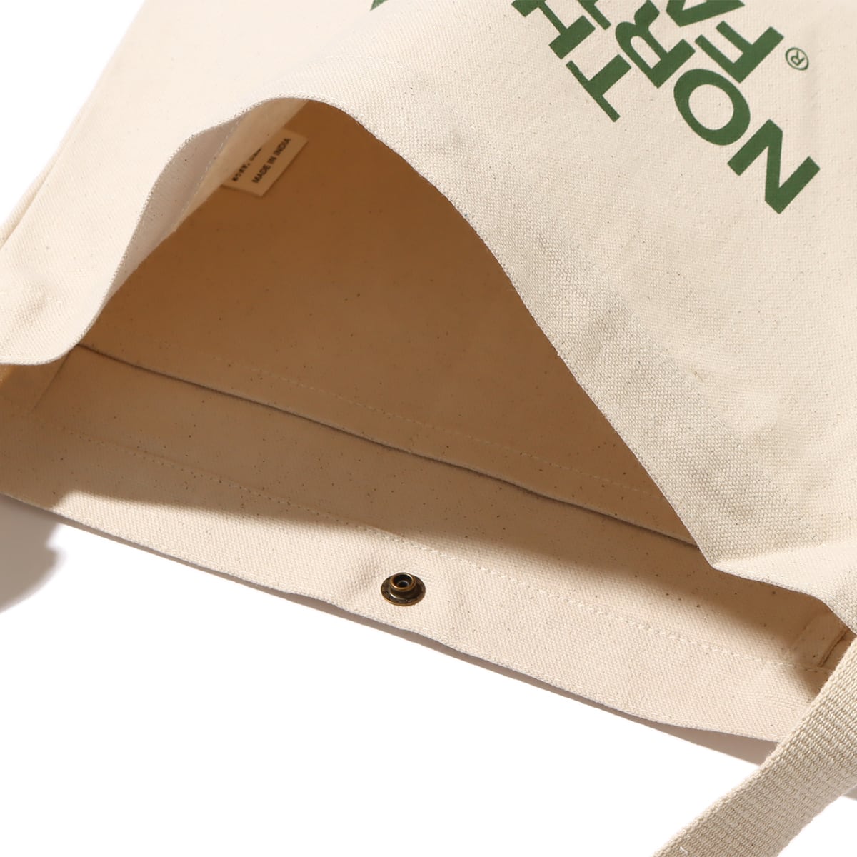 THE NORTH FACE ORGANIC COTTON MUSETTE ナチュラルxピンヤードグリーン 23SS-Iの画像