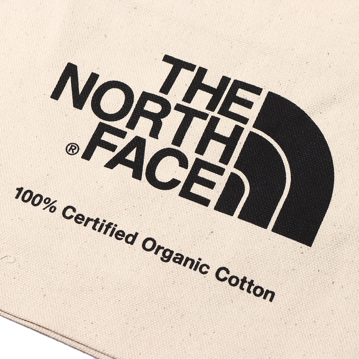 THE NORTH FACE K ORGANIC COTTON TOTE ナチュラルxブラック 23SS-Iの画像