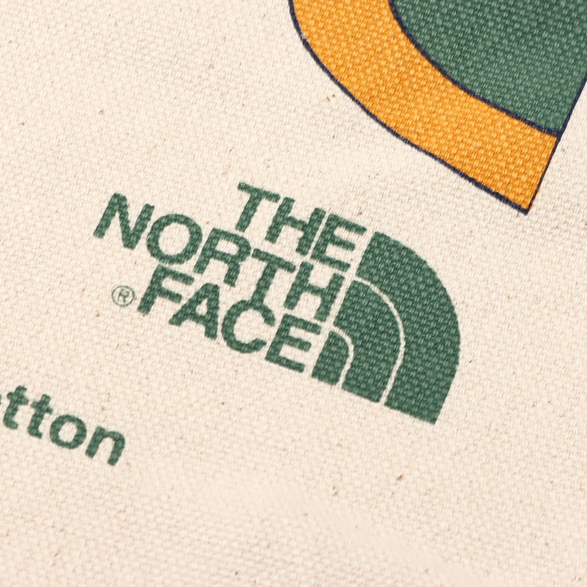 THE NORTH FACE K ORGANIC COTTON TOTE ナチュラルxレッドクレイ 23SS-Iの画像