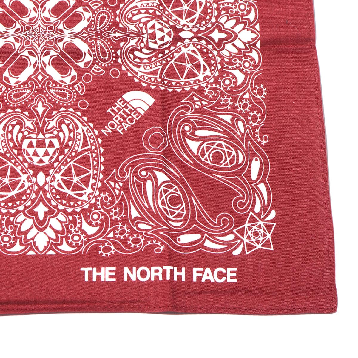 THE NORTH FACE TNF GEODOME PAISREY BANDANA ワインレッド 21FW-Iの画像