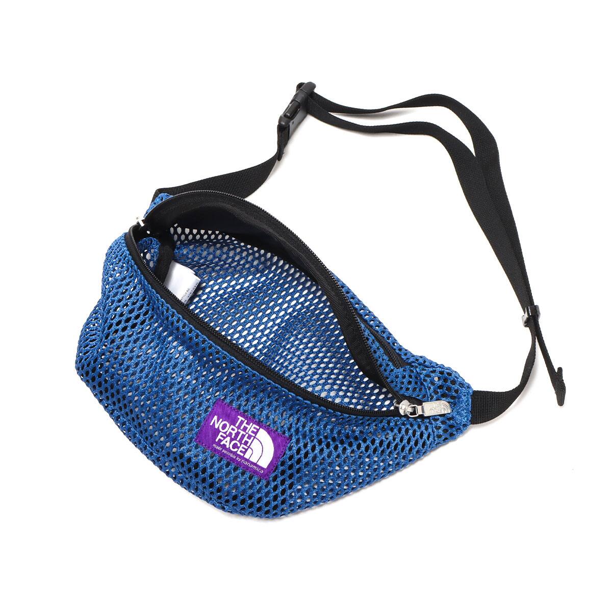 THE NORTH FACE PURPLE LABEL MESH WAIST BAG BLUE 22SS-I