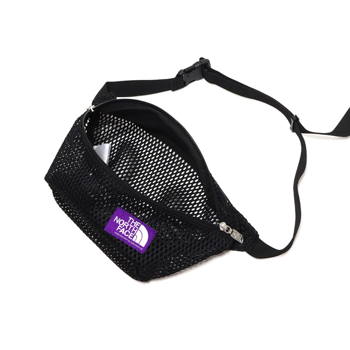 THE NORTH FACE PURPLE LABEL MESH WAIST BAG BLACK 22SS-I