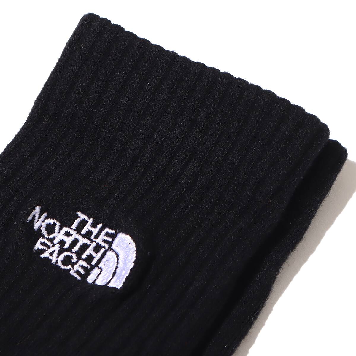 THE NORTH FACE TNF LOGO 2P CREW TNFブラック×TNFホワイト 22FW-Iの画像