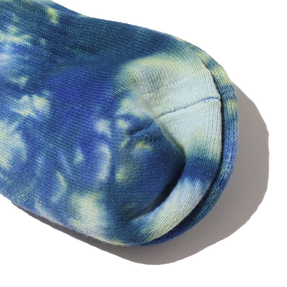 THE NORTH FACE TIE DYE CREW スーパーソニックブルー×サミットゴールド 23SS-Iの画像