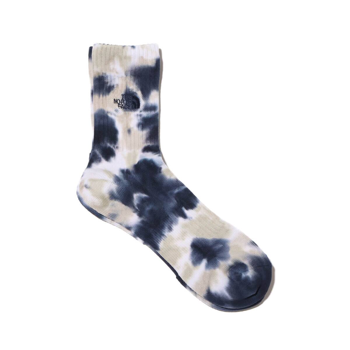 THE NORTH FACE Tie Dye Crew フォッシルアイボリー×アーバンネイビー の画像