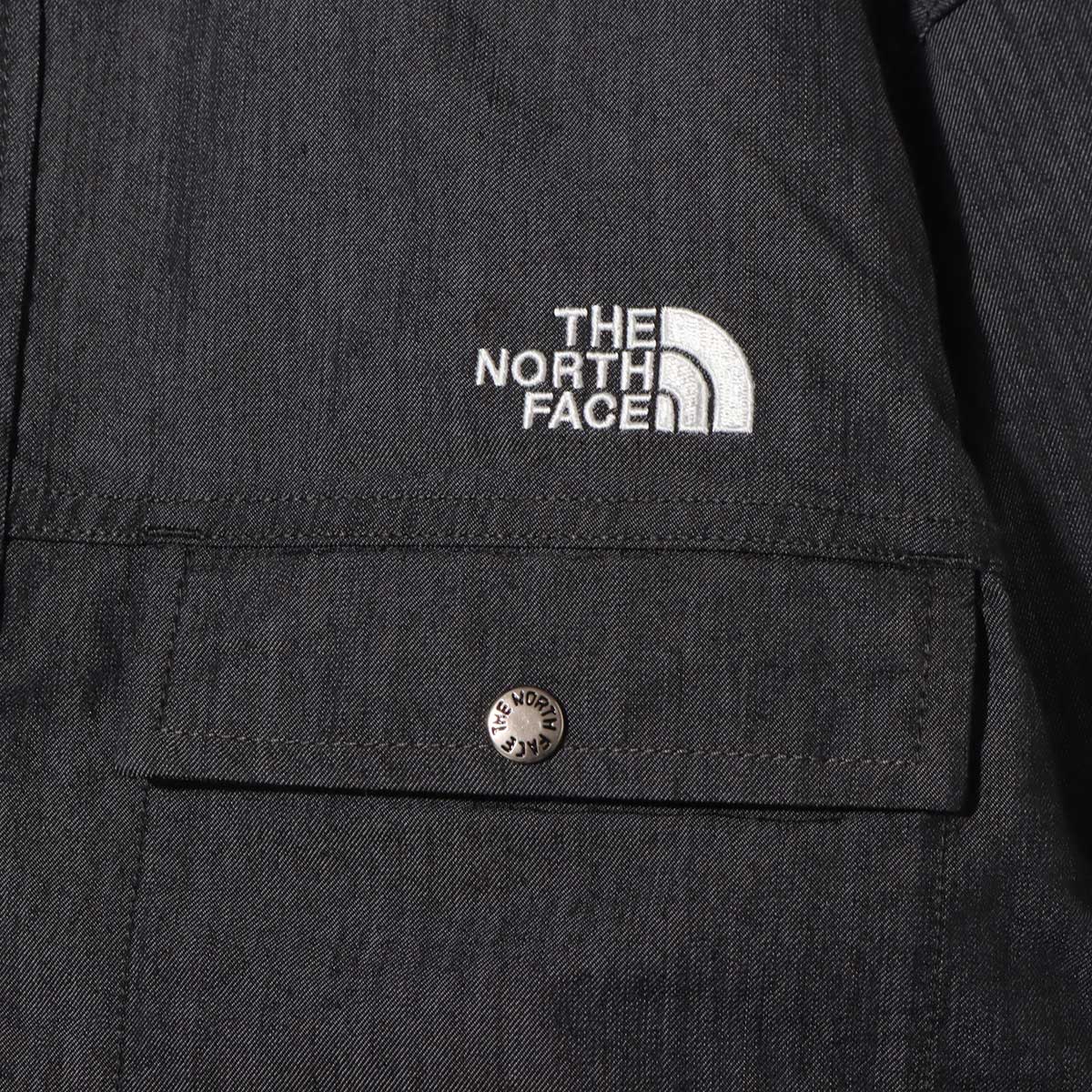 THE NORTH FACE L/S NYLON DENIM NUPTSE SHIRT ブラックデニム 21FW-I