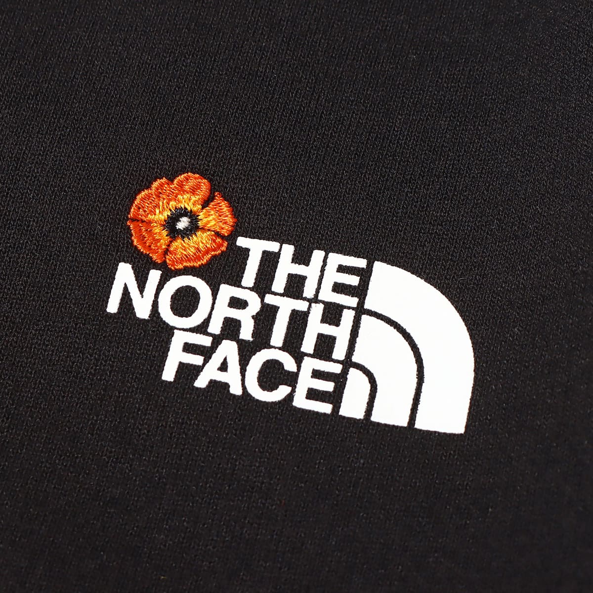 THE NORTH FACE FLOWER LOGO CREW BLACK 23SS-I