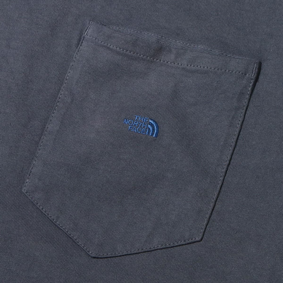 THE NORTH FACE PURPLE LABEL 7OZ H/S POCKET TEE Dim Gray × Royal Blue 22SS-Iの画像
