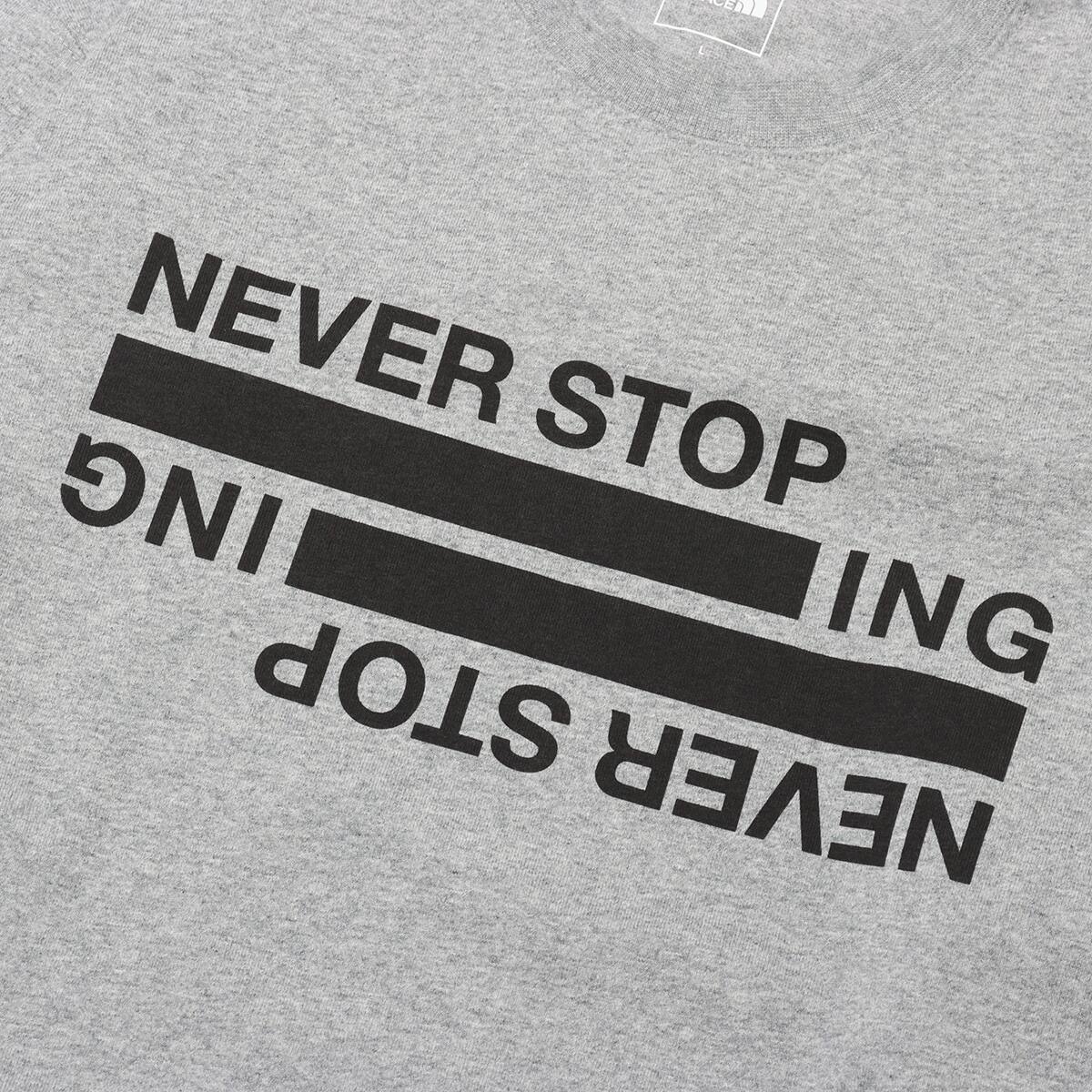 THE NORTH FACE L/S NEVER STOP ING Tee ミックスグレー 24SS-Iの画像