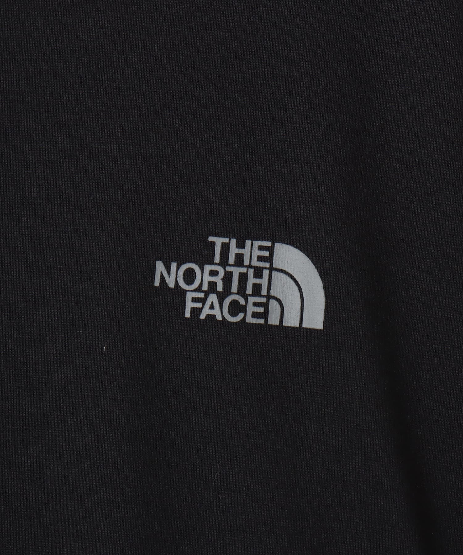 THE NORTH FACE L/S Back Square Logo Tee ブラックxブラックの画像
