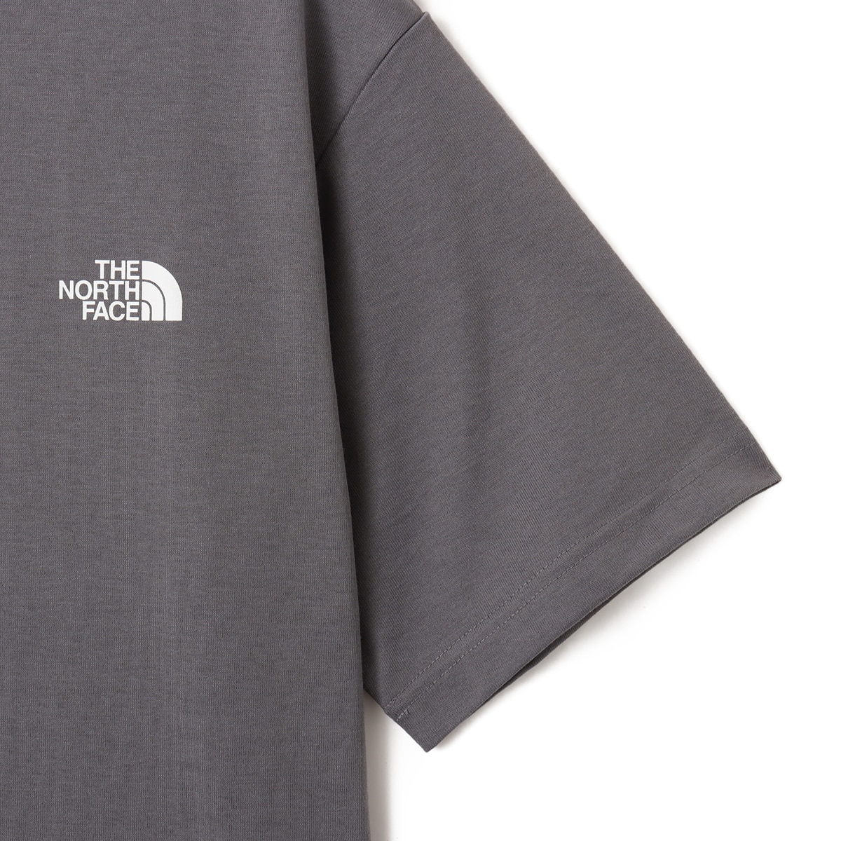 THE NORTH FACE S/S BANDANA SQUARE LOGO TEE スモークドパールの画像