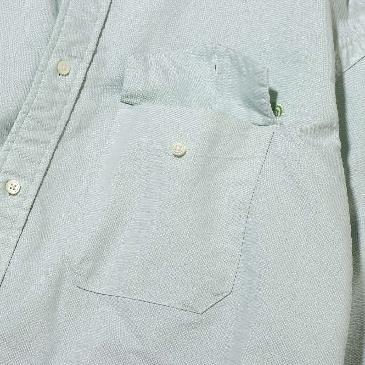 THE NORTH FACE PURPLE LABEL Cotton Polyester OX B.D. Shirt Green 23SS-Iの画像