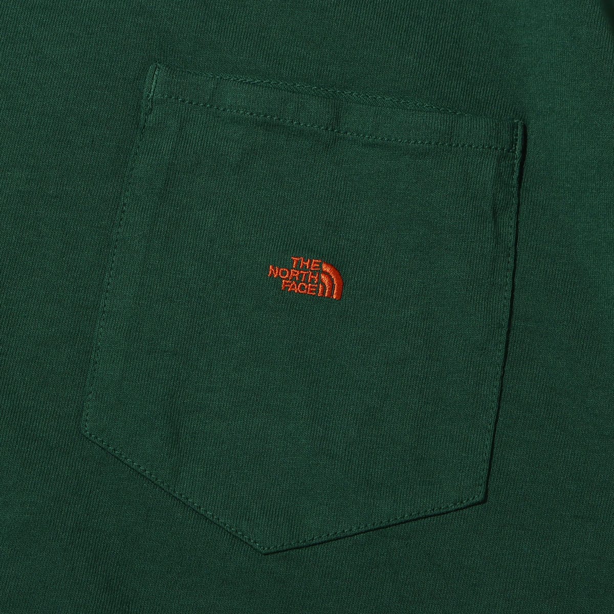 THE NORTH FACE PURPLE LABEL 7oz H/S Pocket Tee Green X Orange 23SS-Iの画像