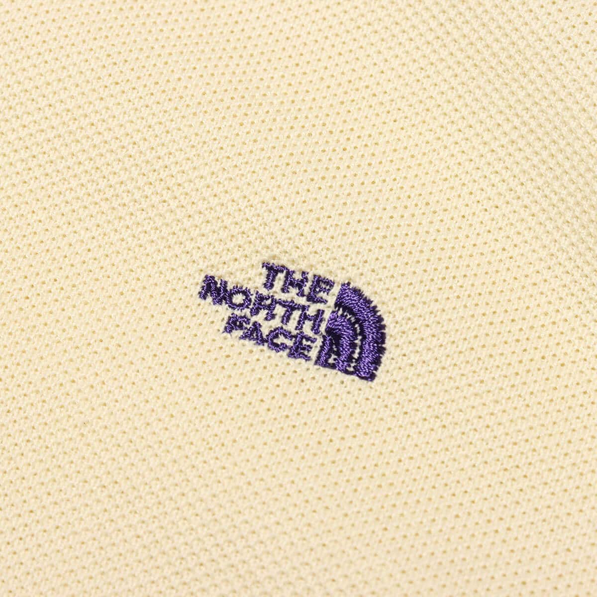 THE NORTH FACE PURPLE LABEL Moss Stitch Field Short Sleeve Polo Creamの画像