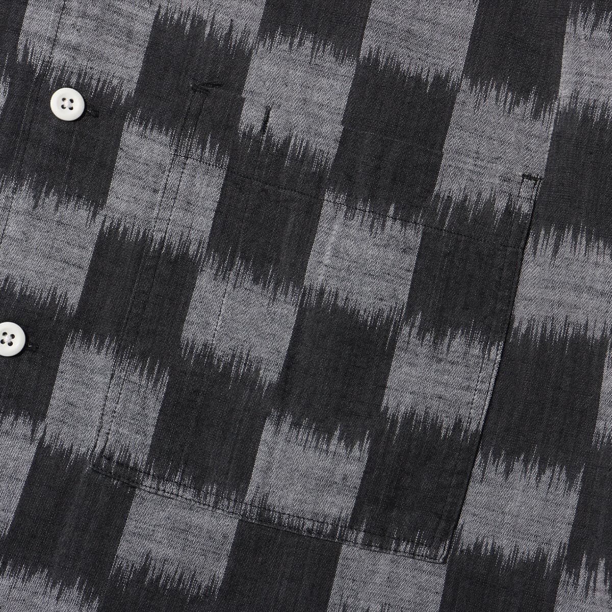 THE NORTH FACE PURPLE LABEL Open Collar Checkerboard Field S/S Shirt Blackの画像