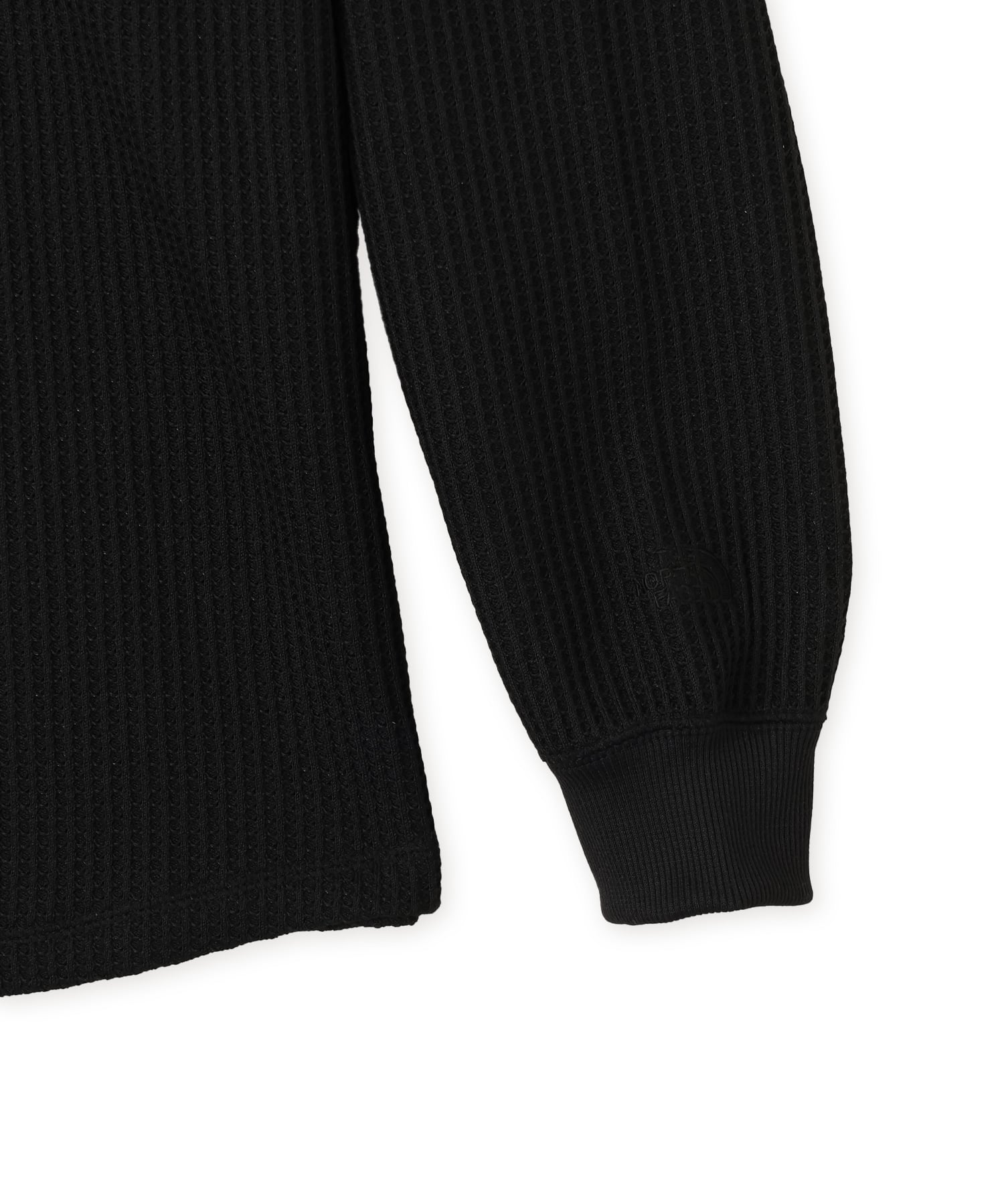 THE NORTH FACE L/S WARM WAFFLE CREW ブラックの画像