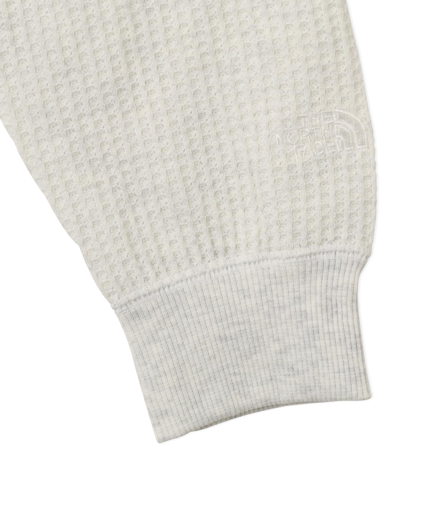 THE NORTH FACE L/S WARM WAFFLE CREW オフホワイトの画像
