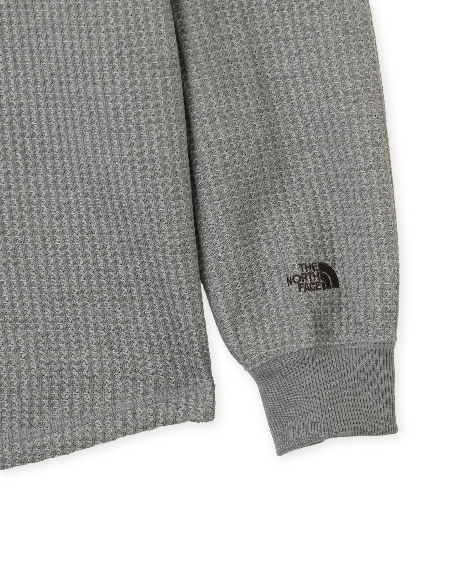 THE NORTH FACE L/S WARM WAFFLE CREW MIXグレーの画像