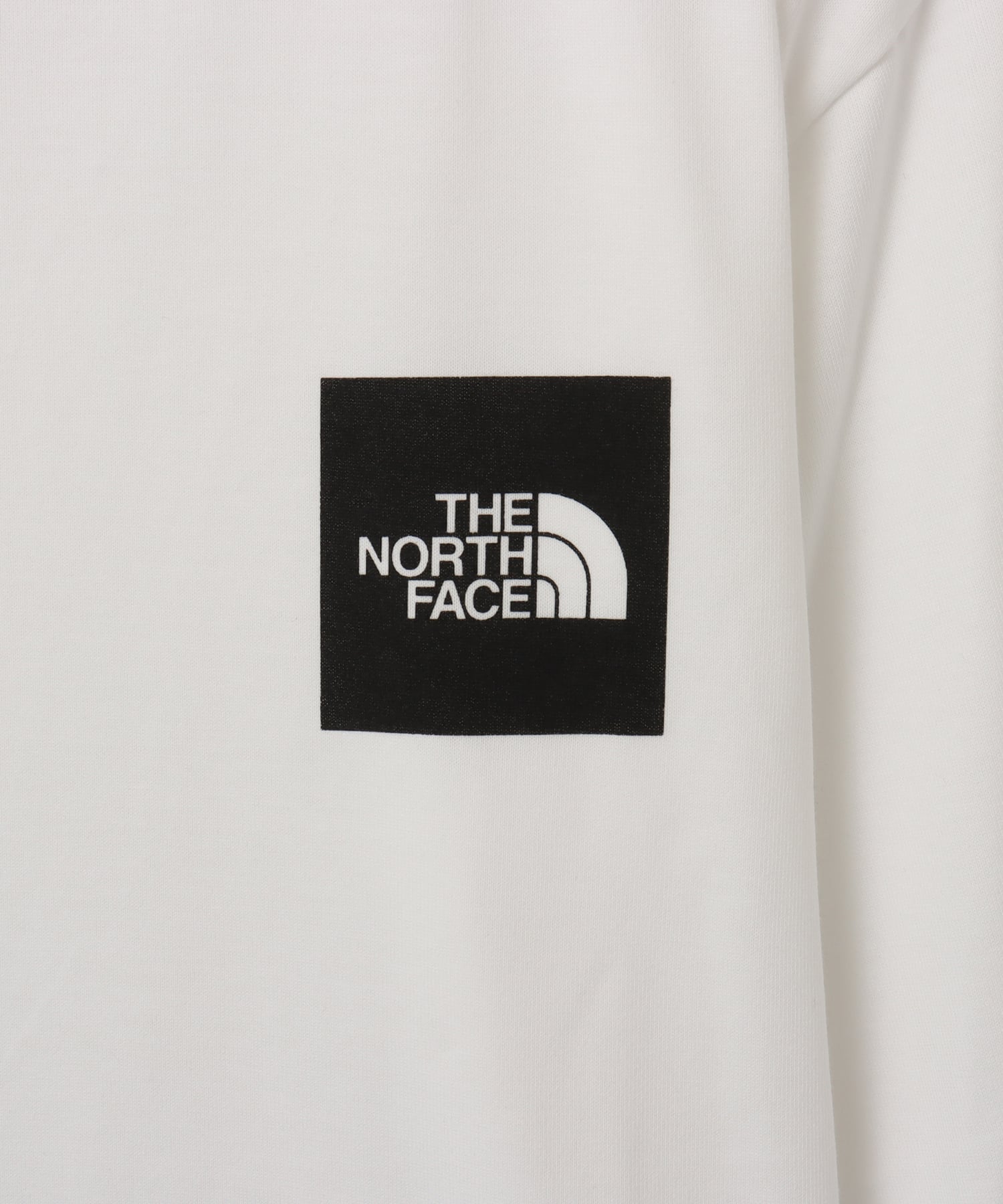 THE NORTH FACE L/S Square Logo Tee ホワイトの画像
