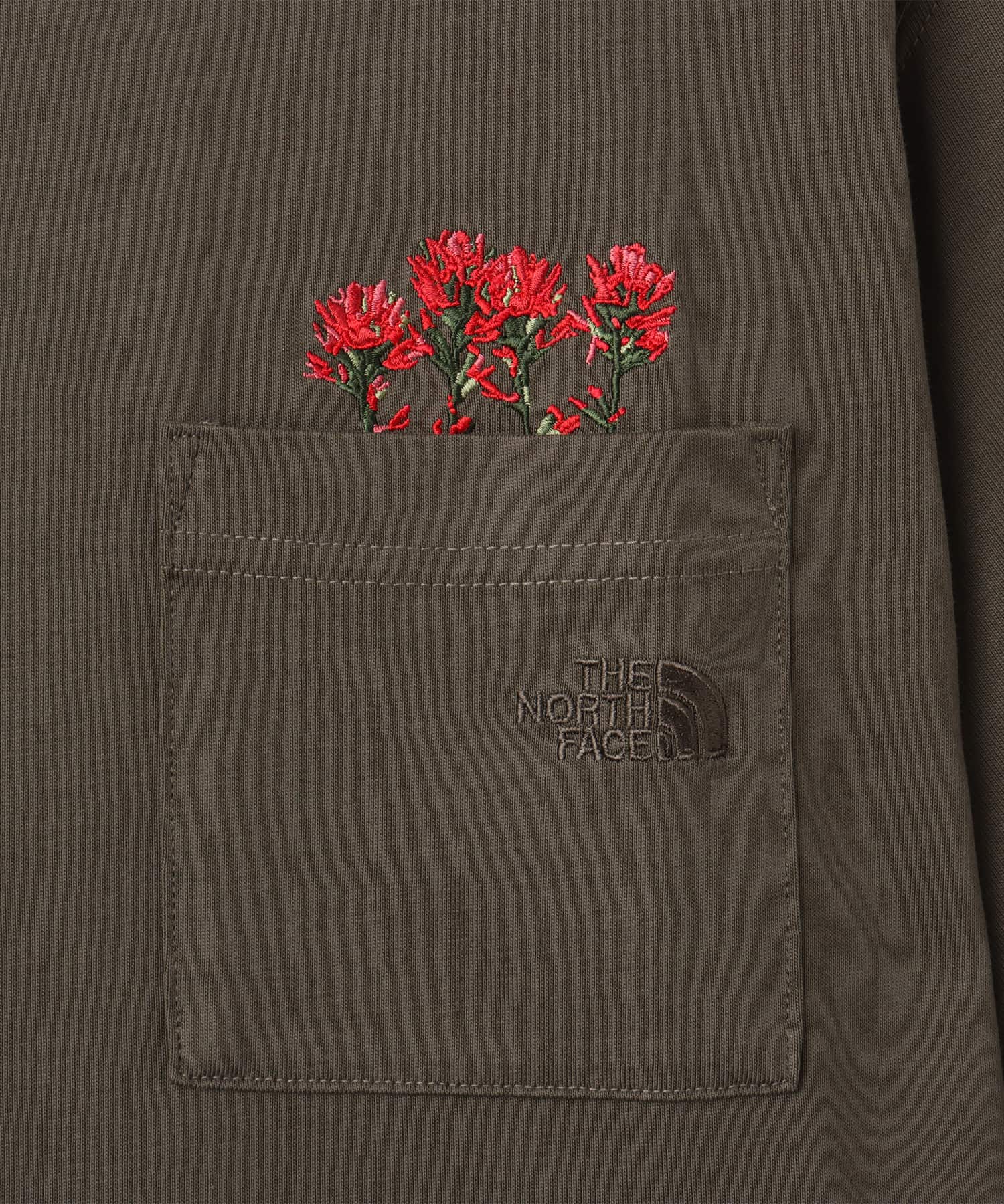 THE NORTH FACE S/S FD Flower Logo Tee ニュートープの画像