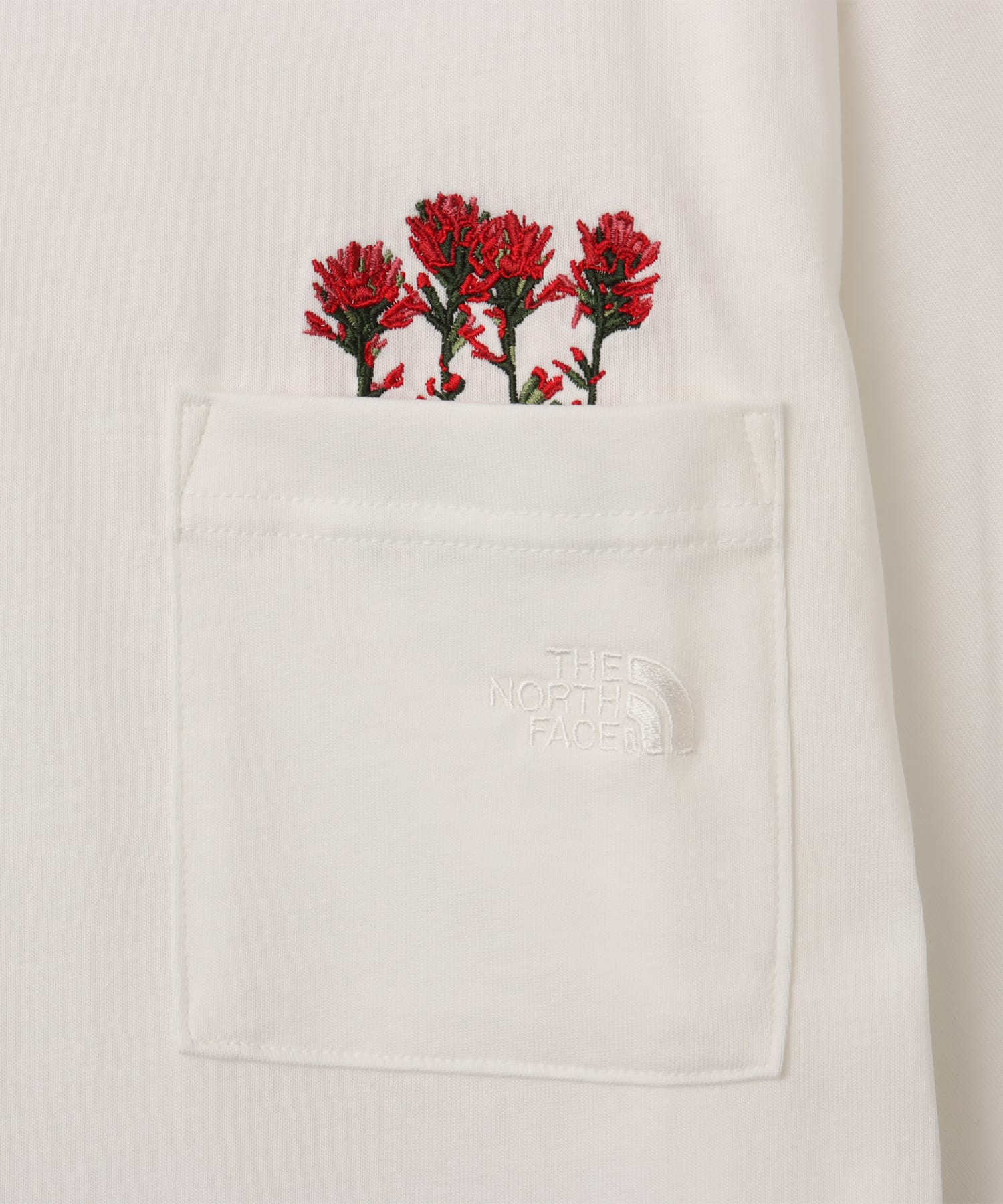 THE NORTH FACE S/S FD Flower Logo Tee オフホワイトの画像