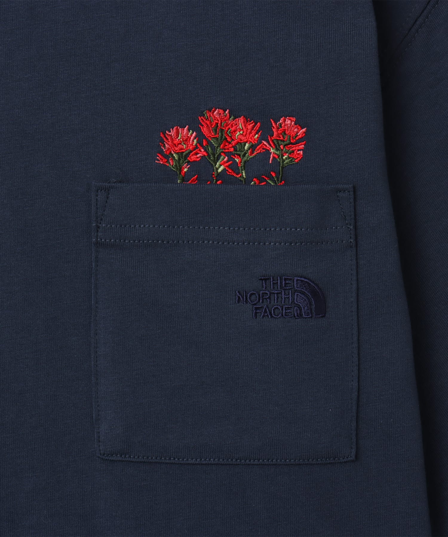 THE NORTH FACE S/S FD Flower Logo Tee アーバンネイビーの画像