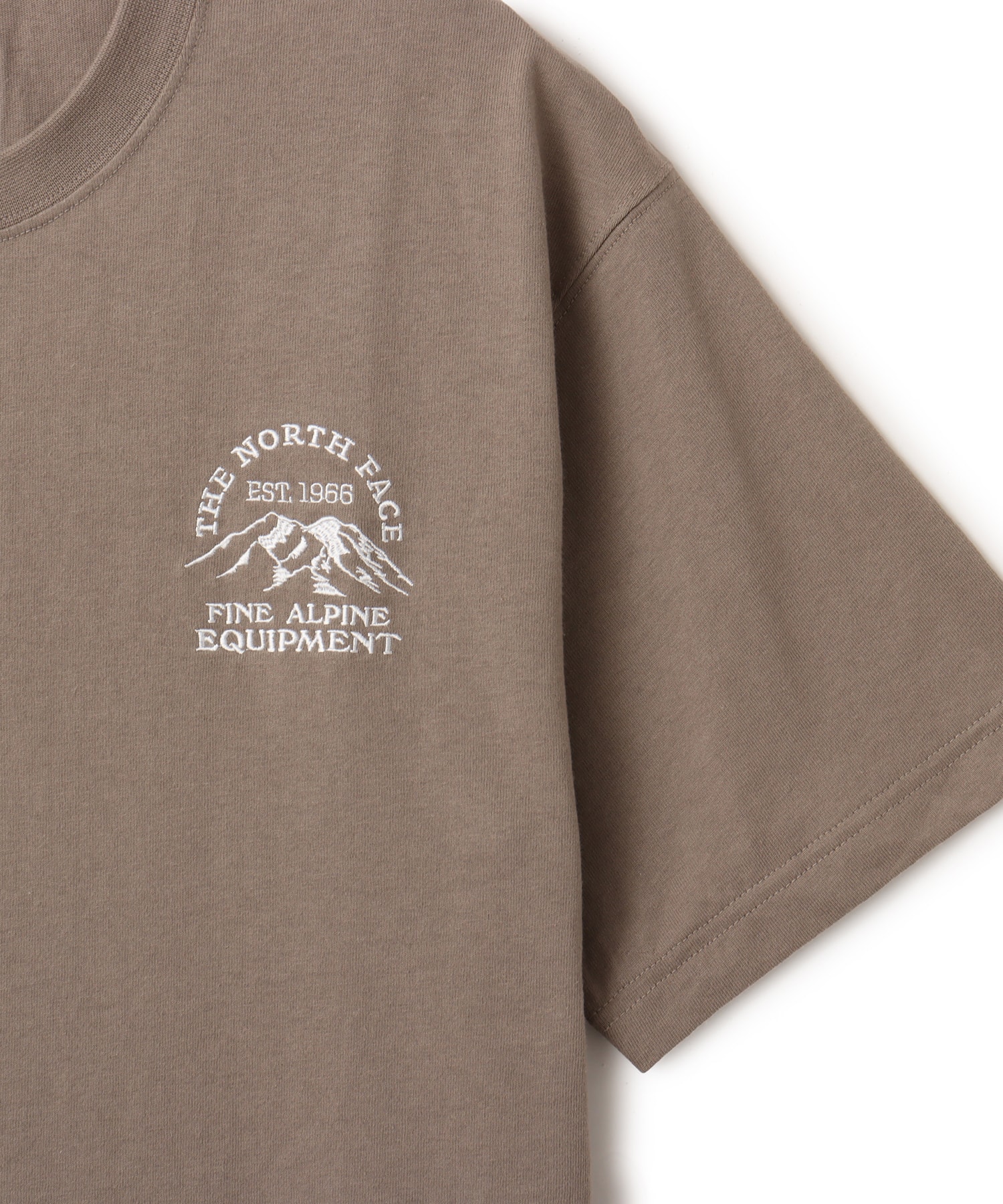 THE NORTH FACE S/S FINE ALPINE Mountain Tee MUSHROOMの画像