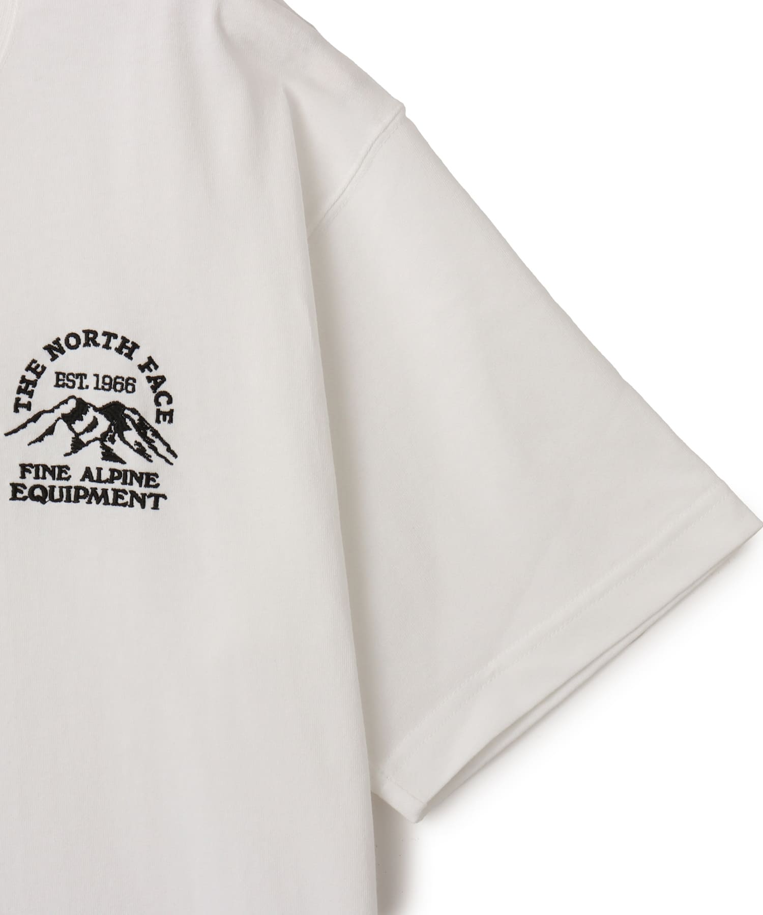 THE NORTH FACE S/S FINE ALPINE Mountain Tee WHITEの画像
