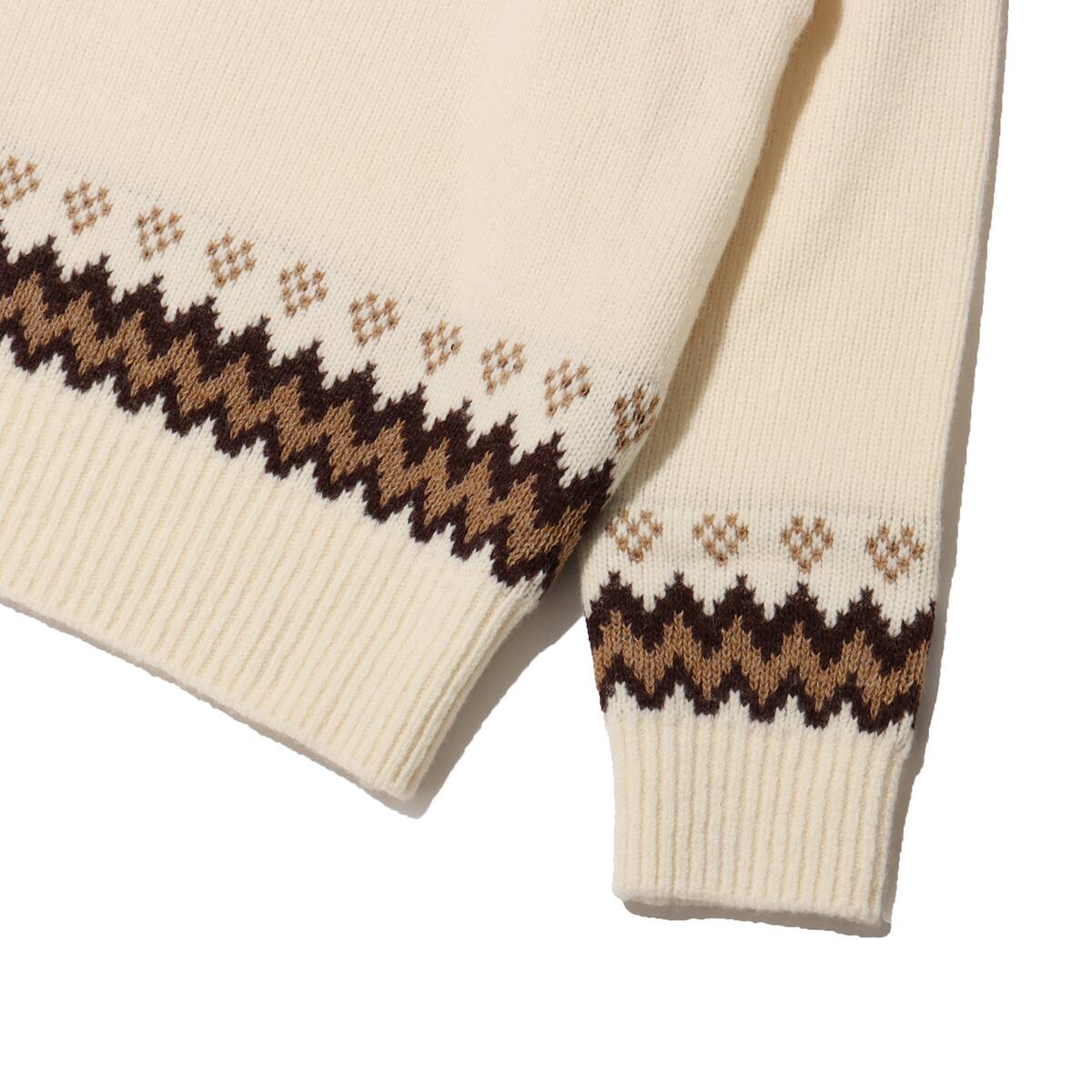 THE NORTH FACE Half Dome Nordic Sweater オフホワイト の画像
