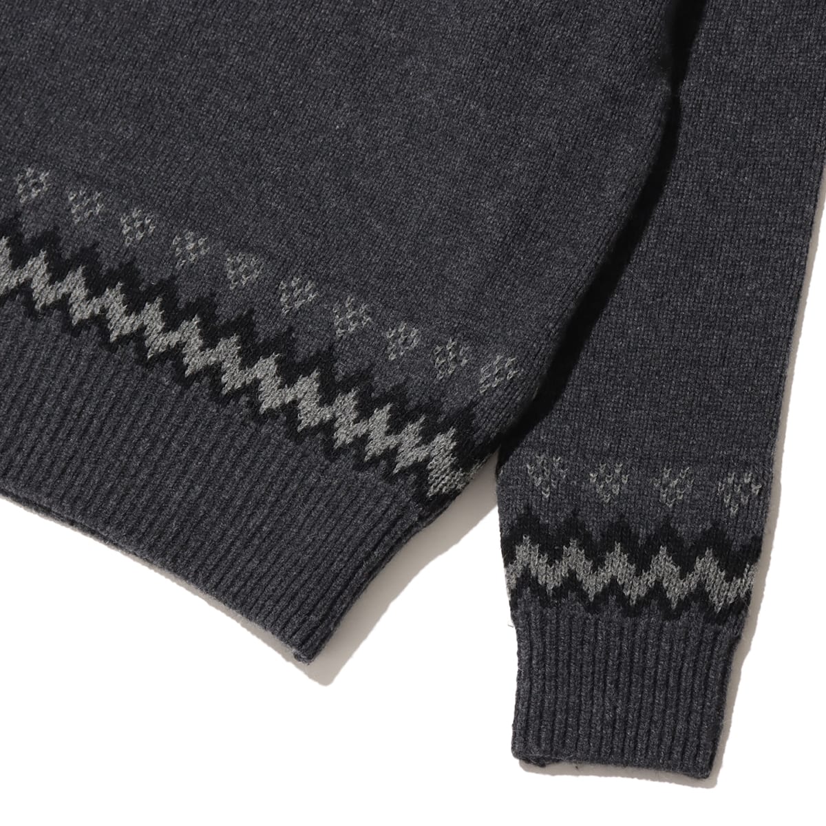 THE NORTH FACE Half Dome Nordic Sweater ミックスチャコール の画像